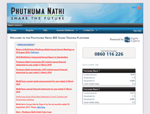 Tablet Screenshot of phuthuma.co.za